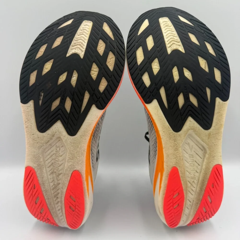 Brooks Hyperion‎ Max 2 Womens Size 9 White Orange Athletic Running Shoes Sneaker